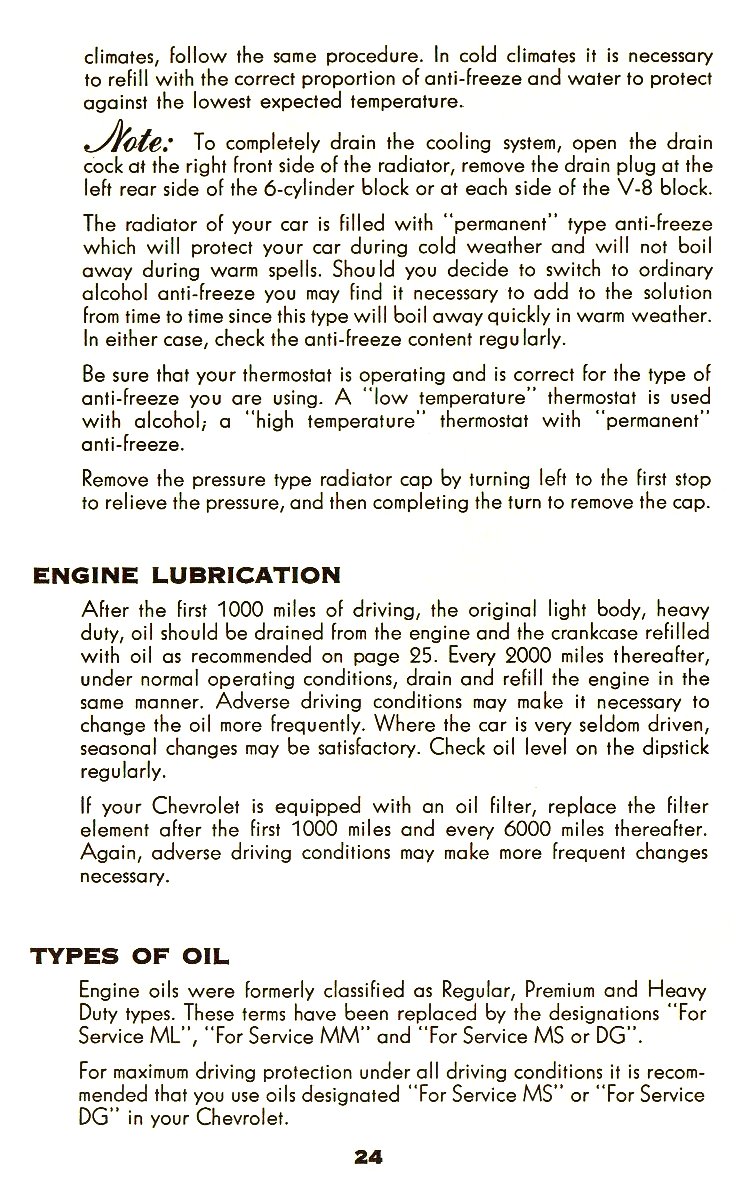 1957 Chevy Owner's Manual