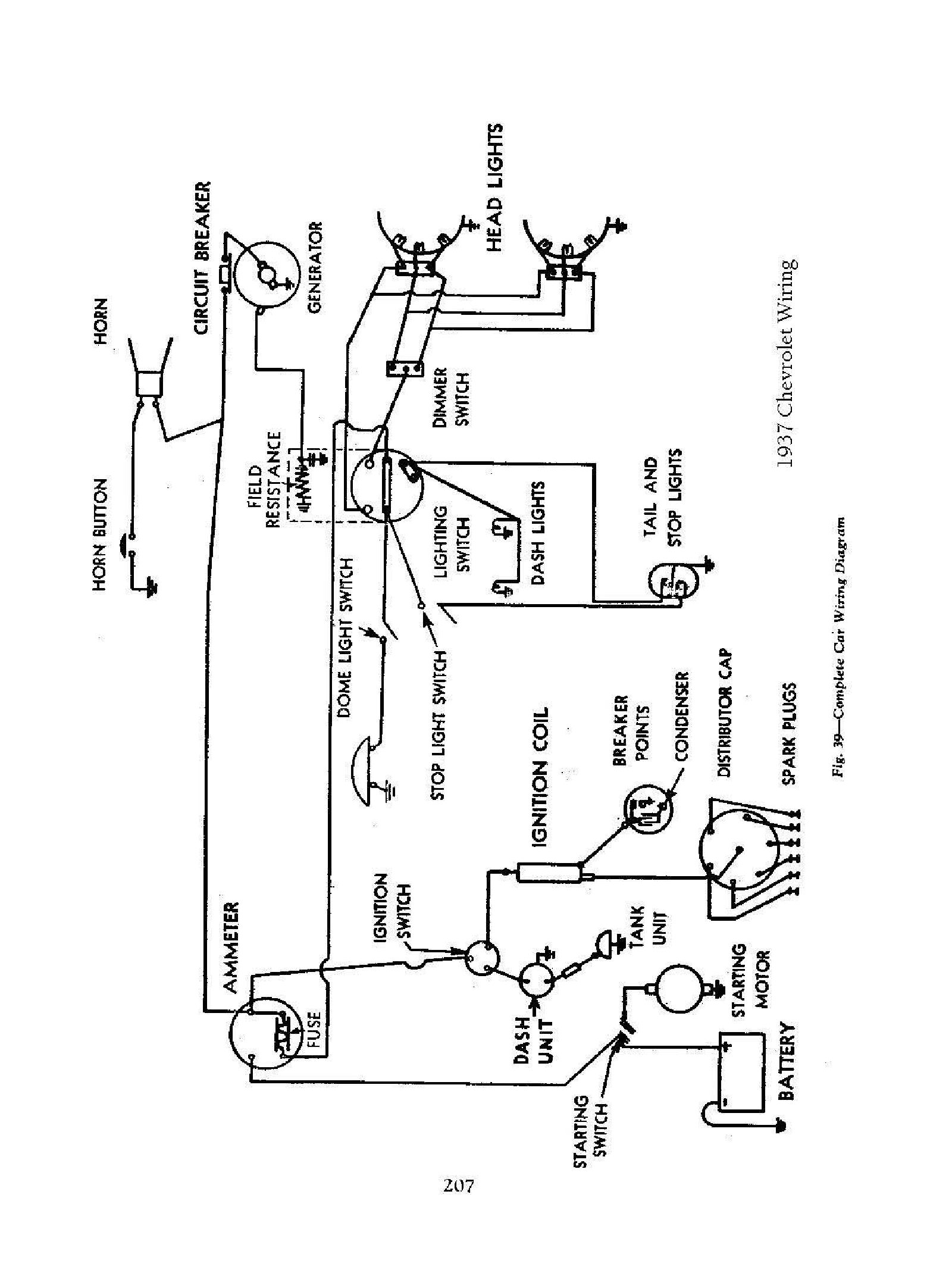 1950 chevy generator wiring diagram