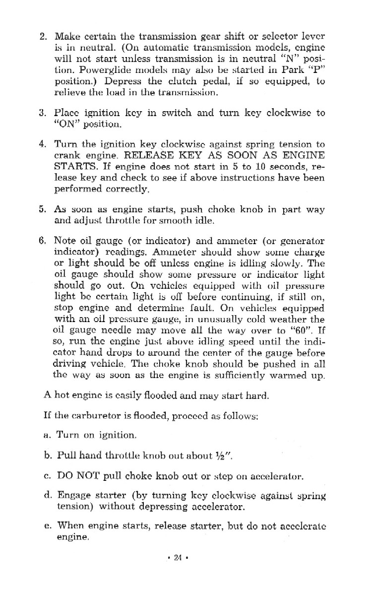 1960 Chevrolet Truck Operator's Manual
