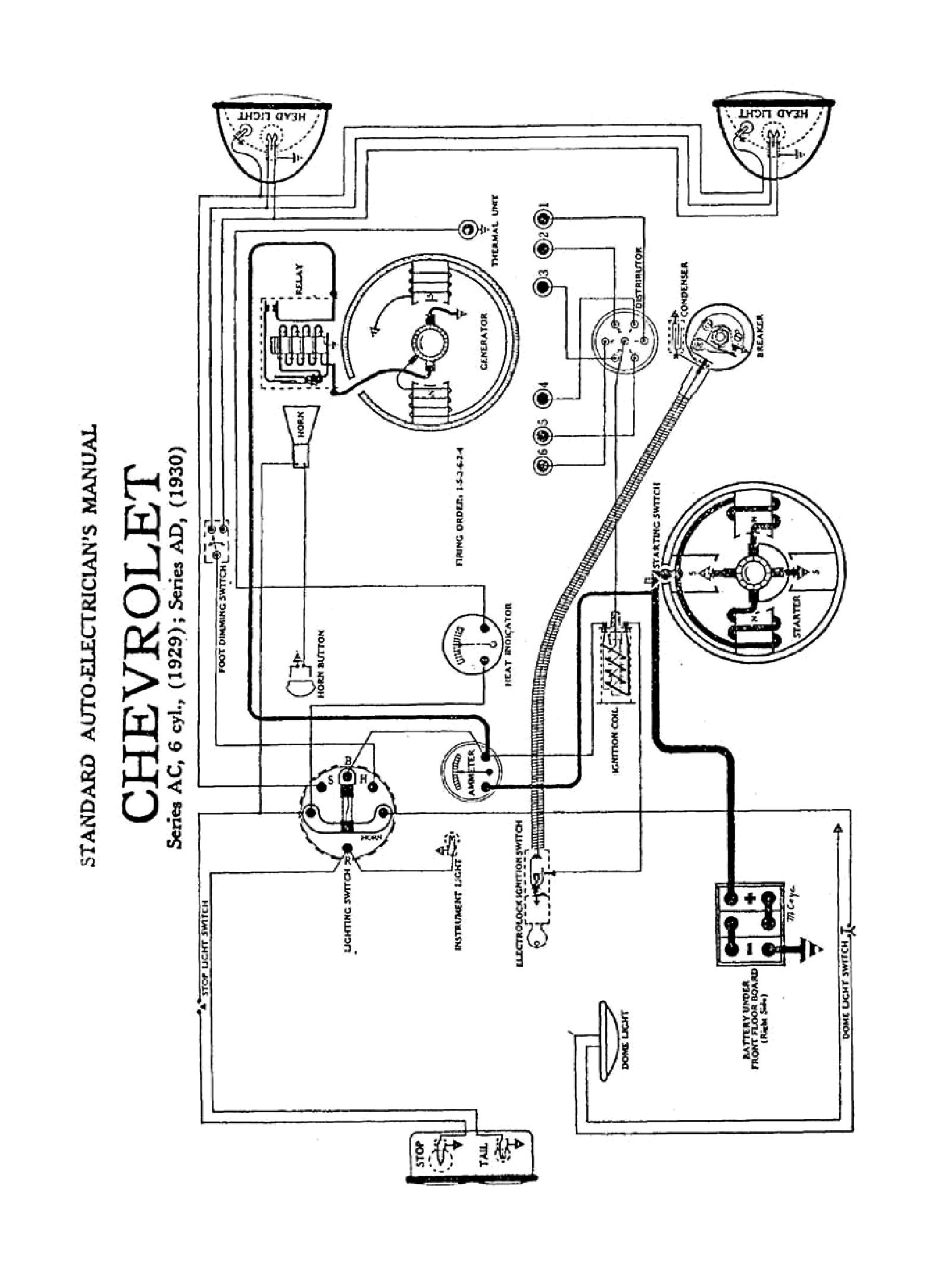 1930 Model A Ford Wiring Diagram from chevy.oldcarmanualproject.com